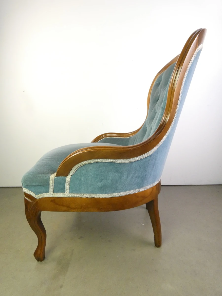 Klassieke gewatteerde fauteuil - foto 6