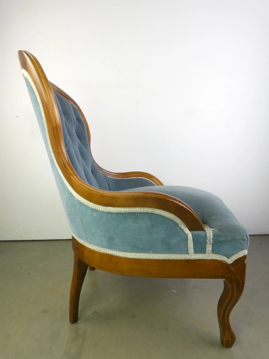 Klassieke gewatteerde fauteuil - foto 7