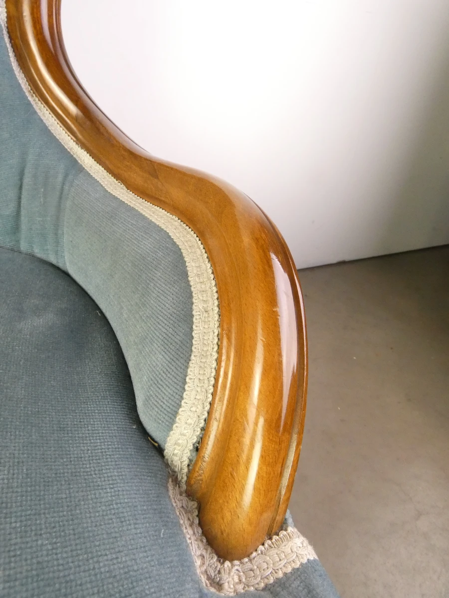 Klassieke gewatteerde fauteuil - foto 21