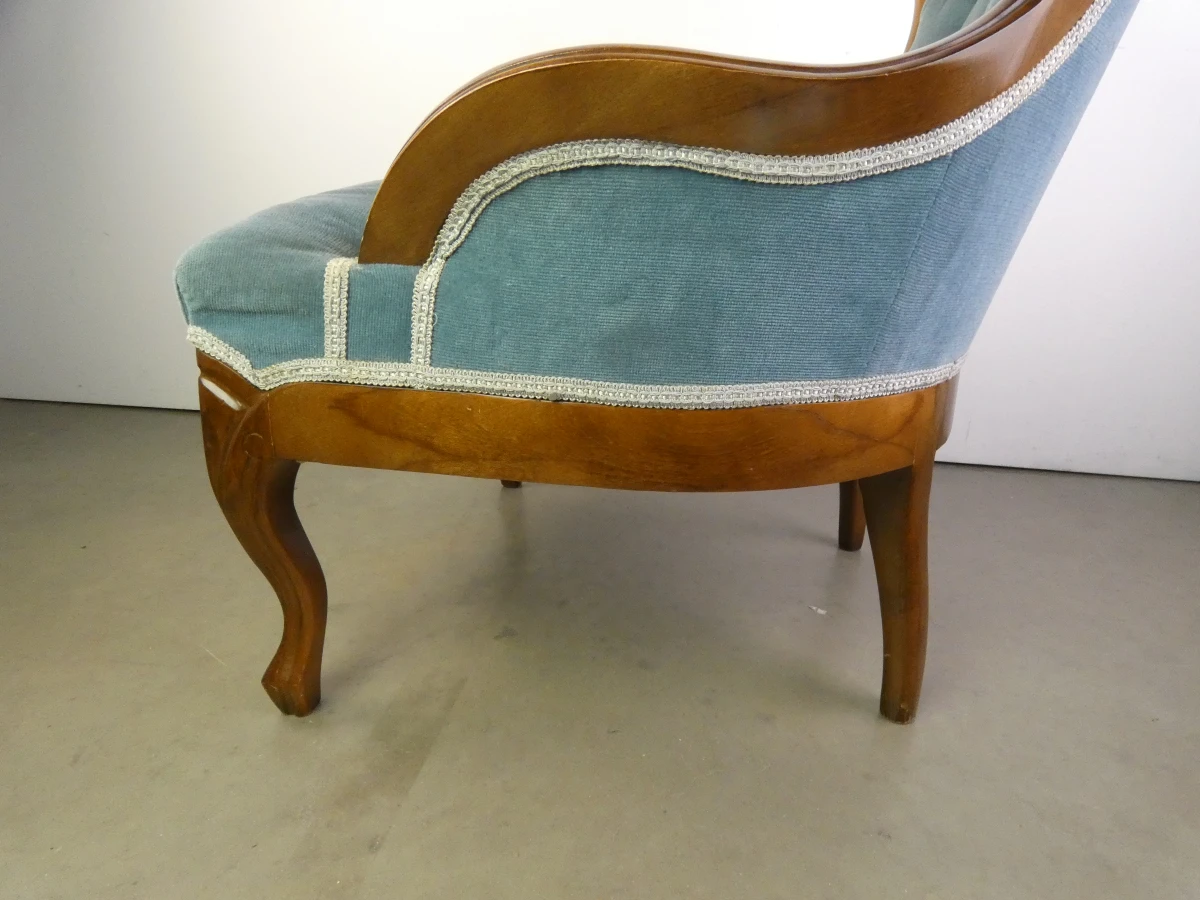 Klassieke gewatteerde fauteuil - foto 9