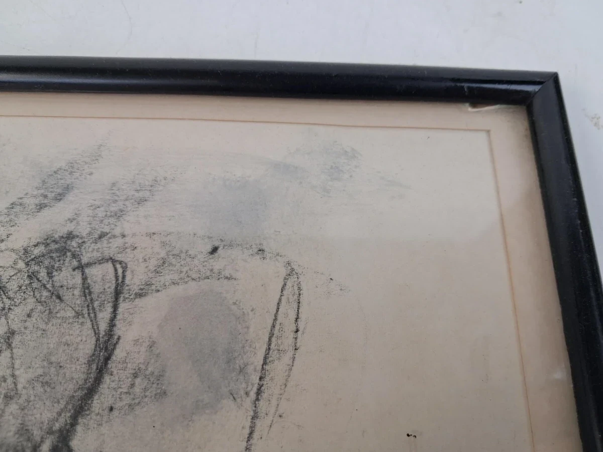 Expressieve houtskooltekening van Knut Kersse - foto 2