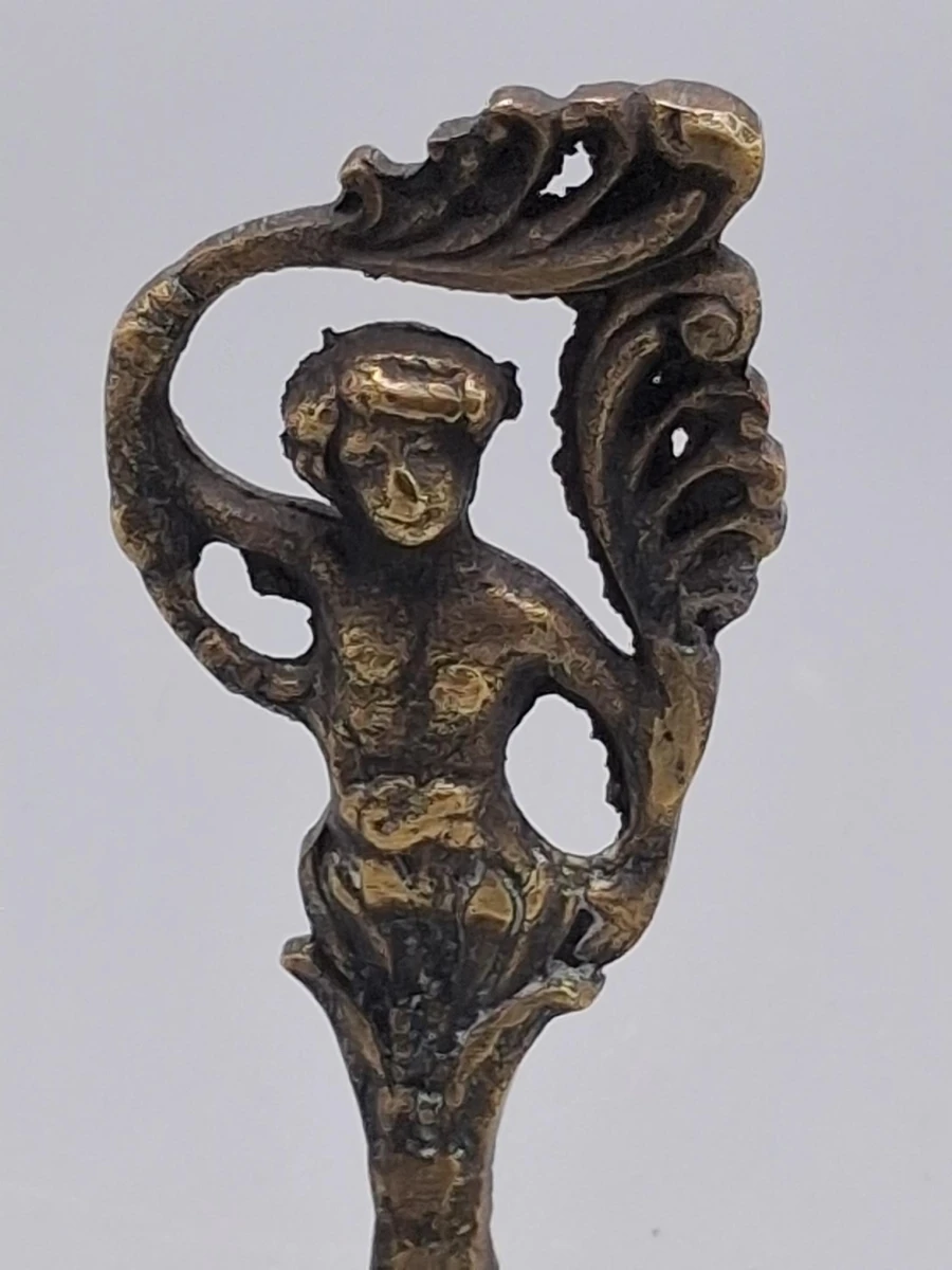 Antieke messing handbel - foto 4