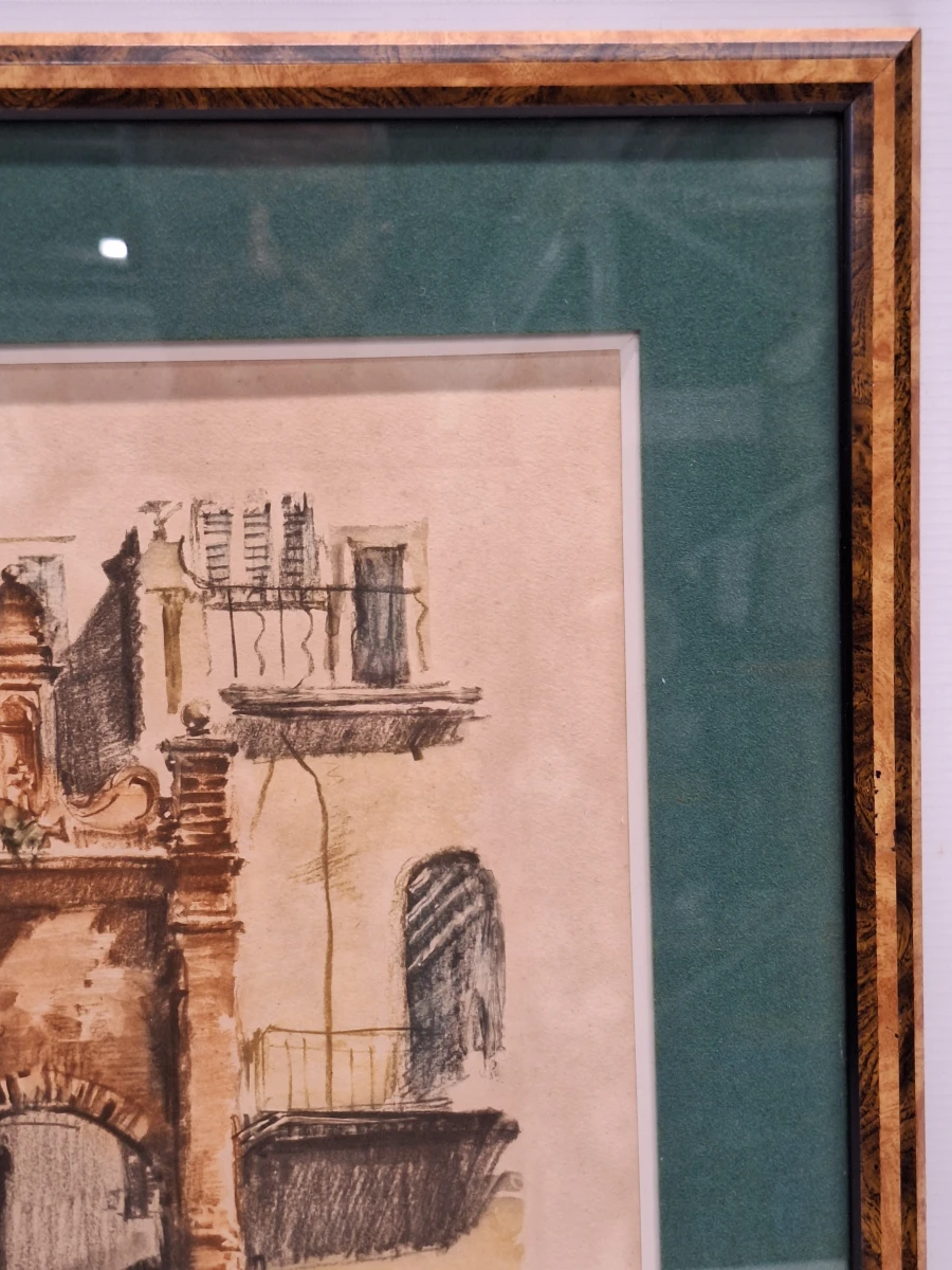 Roger Hebbelinck - Originele kleurenets "Bordighera" - gelimiteerde oplage (23/350) - foto 9