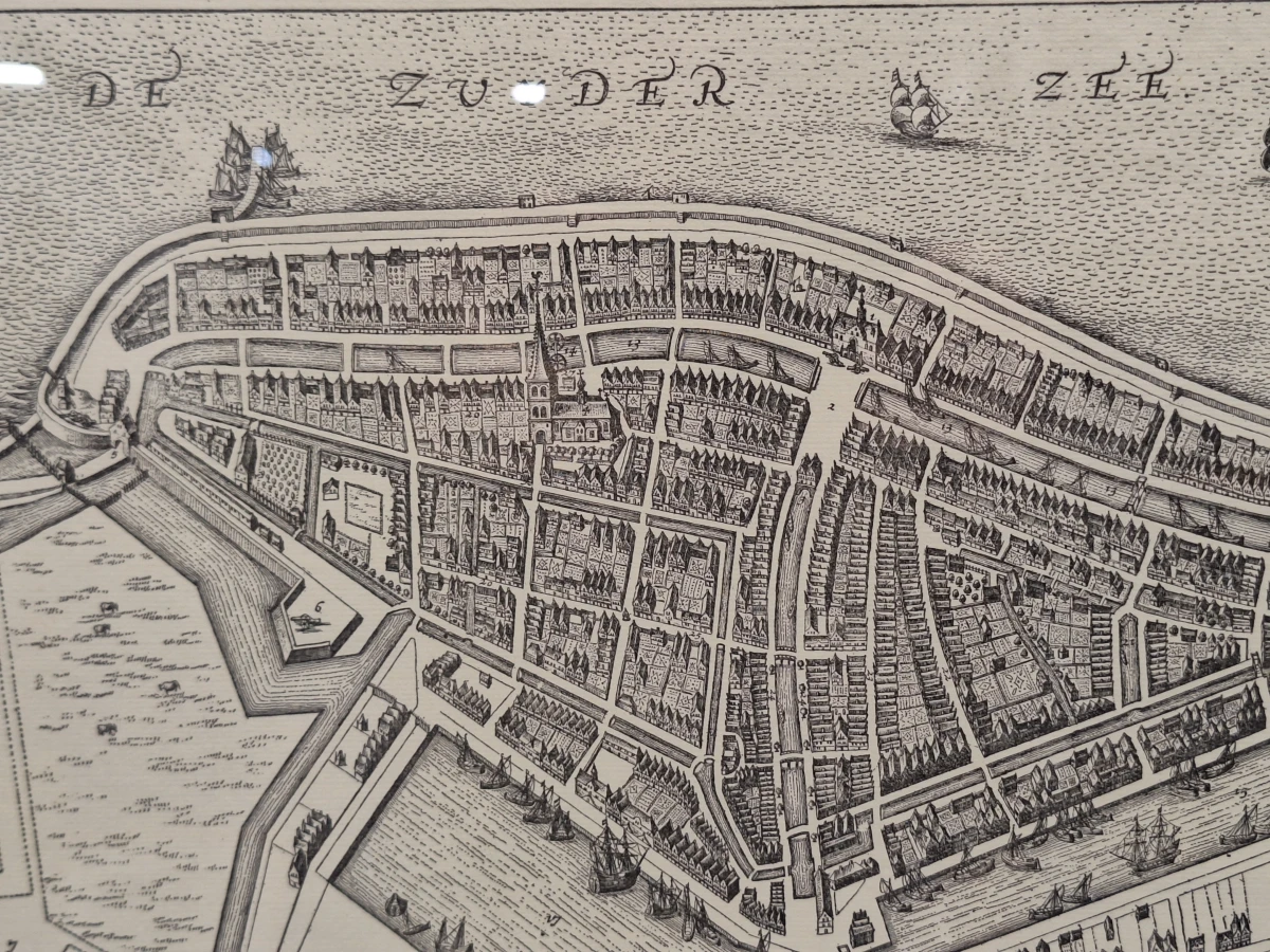 Klassieke stadsplattegrond van Medemblik - facsimile druk uit 1973 door royal yacht club hollandia - foto 9