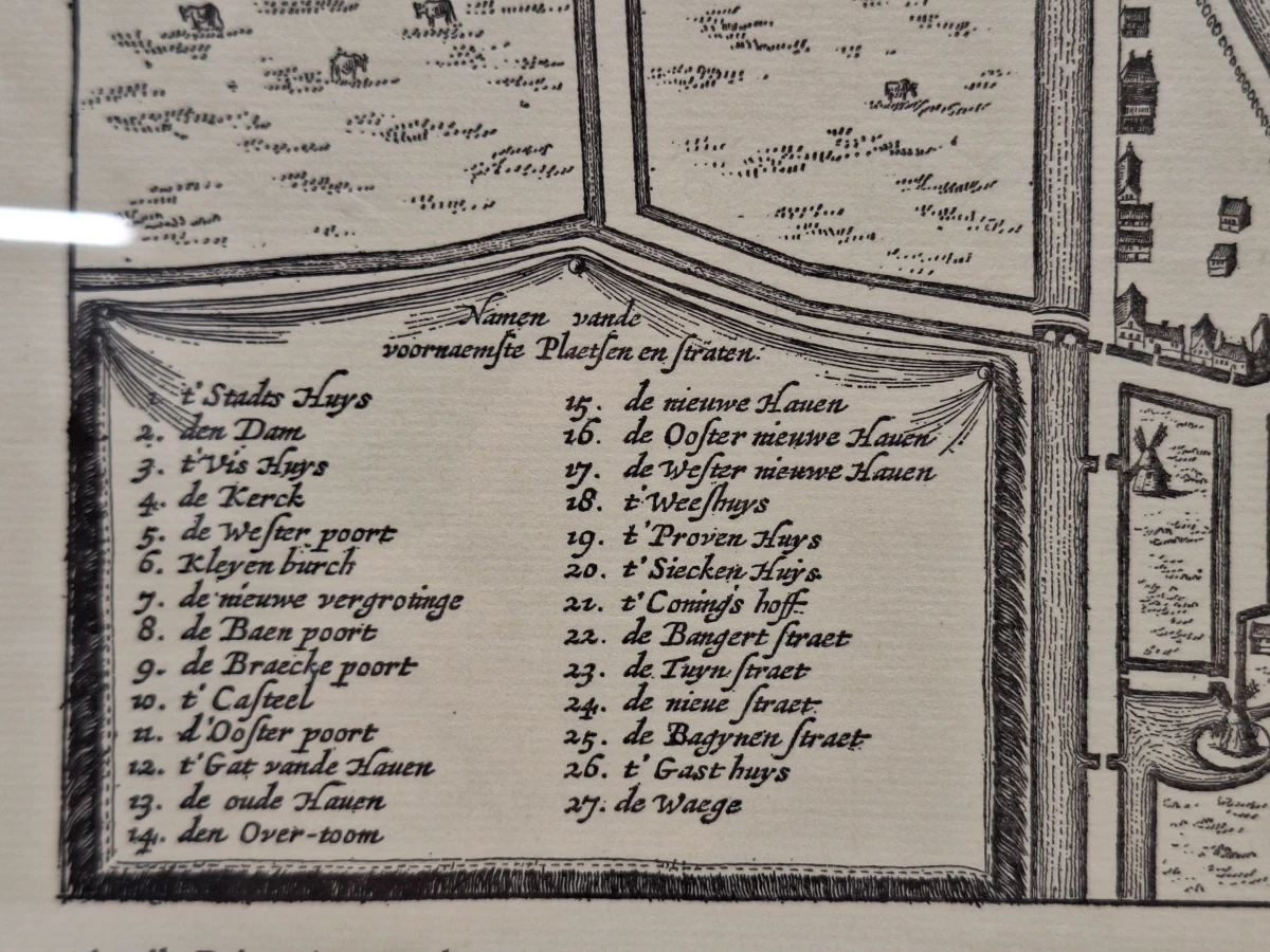 Klassieke stadsplattegrond van Medemblik - facsimile druk uit 1973 door royal yacht club hollandia - foto 5