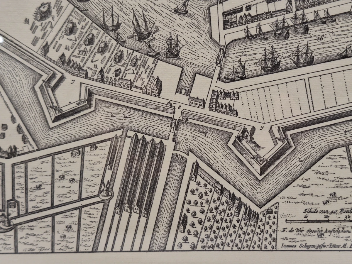Klassieke stadsplattegrond van Medemblik - facsimile druk uit 1973 door royal yacht club hollandia - foto 8
