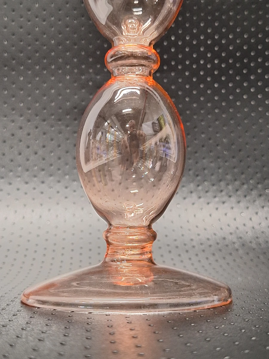 Set van 4 kleurrijke glazen kandelaars in retrostijl - foto 12