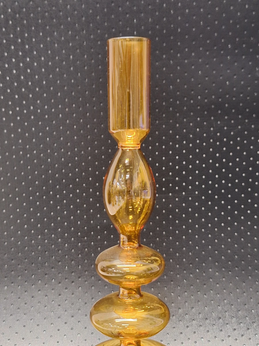 Set van 4 kleurrijke glazen kandelaars in retrostijl - foto 10