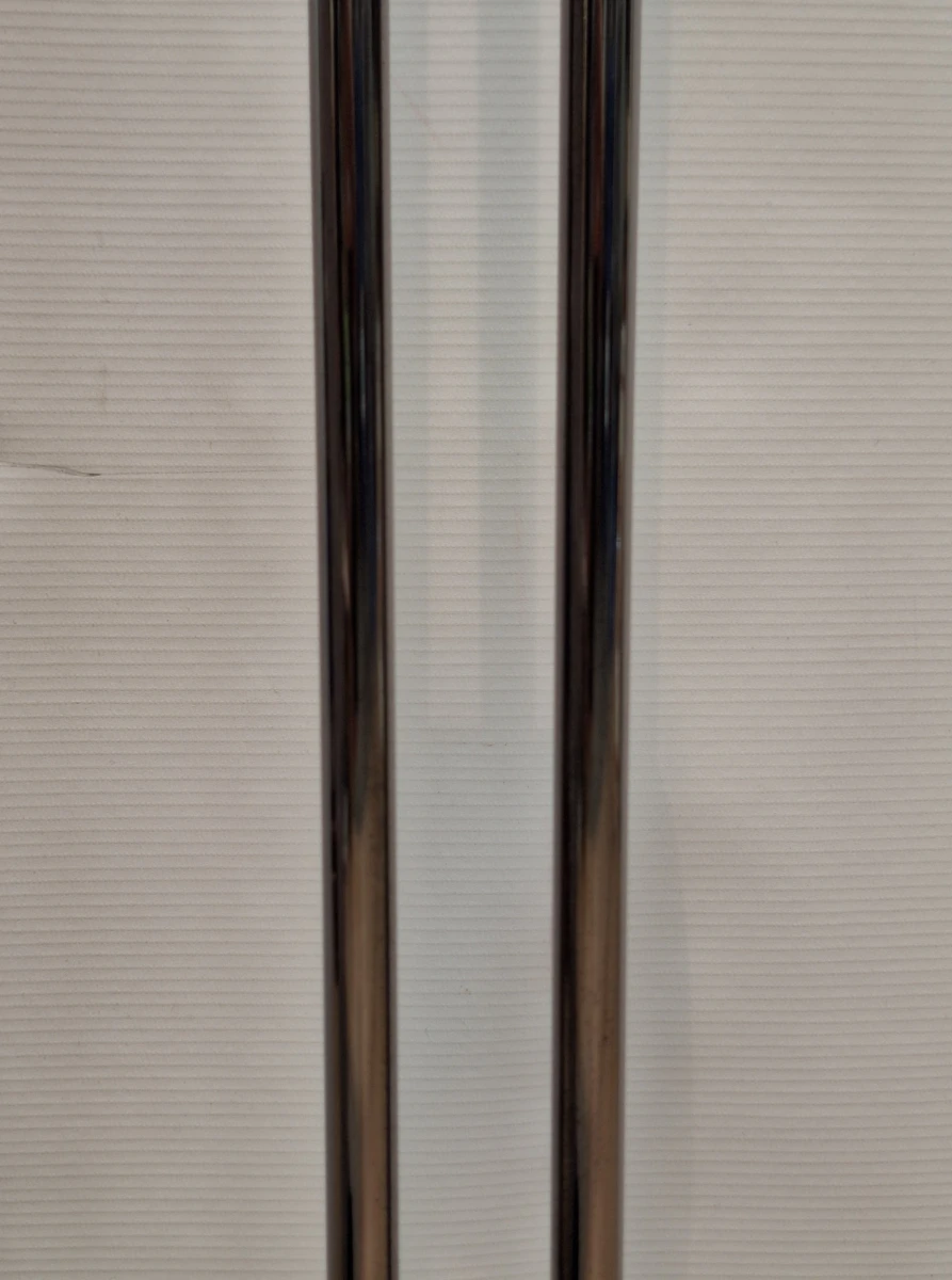 Vintage Massive boogvloerlamp met contragewicht - chroom en messingkleurig metaal, jaren ’80 - foto 9