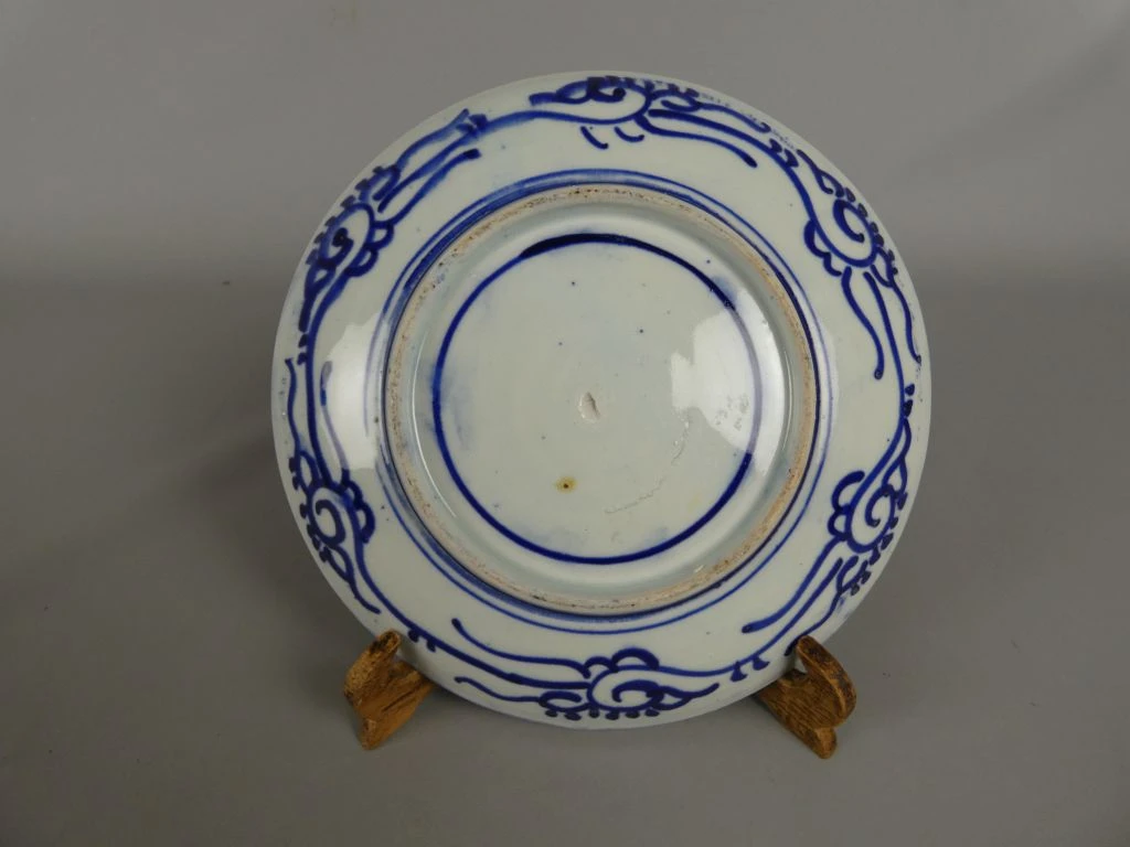 Japans blauw-witte porseleinen bord - foto 2