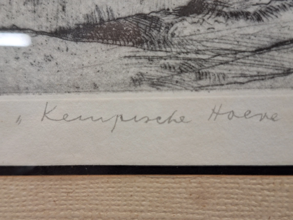 Originele ets 'Kempische Hoeve' - Dirk Baksteen - 1952 - foto 7