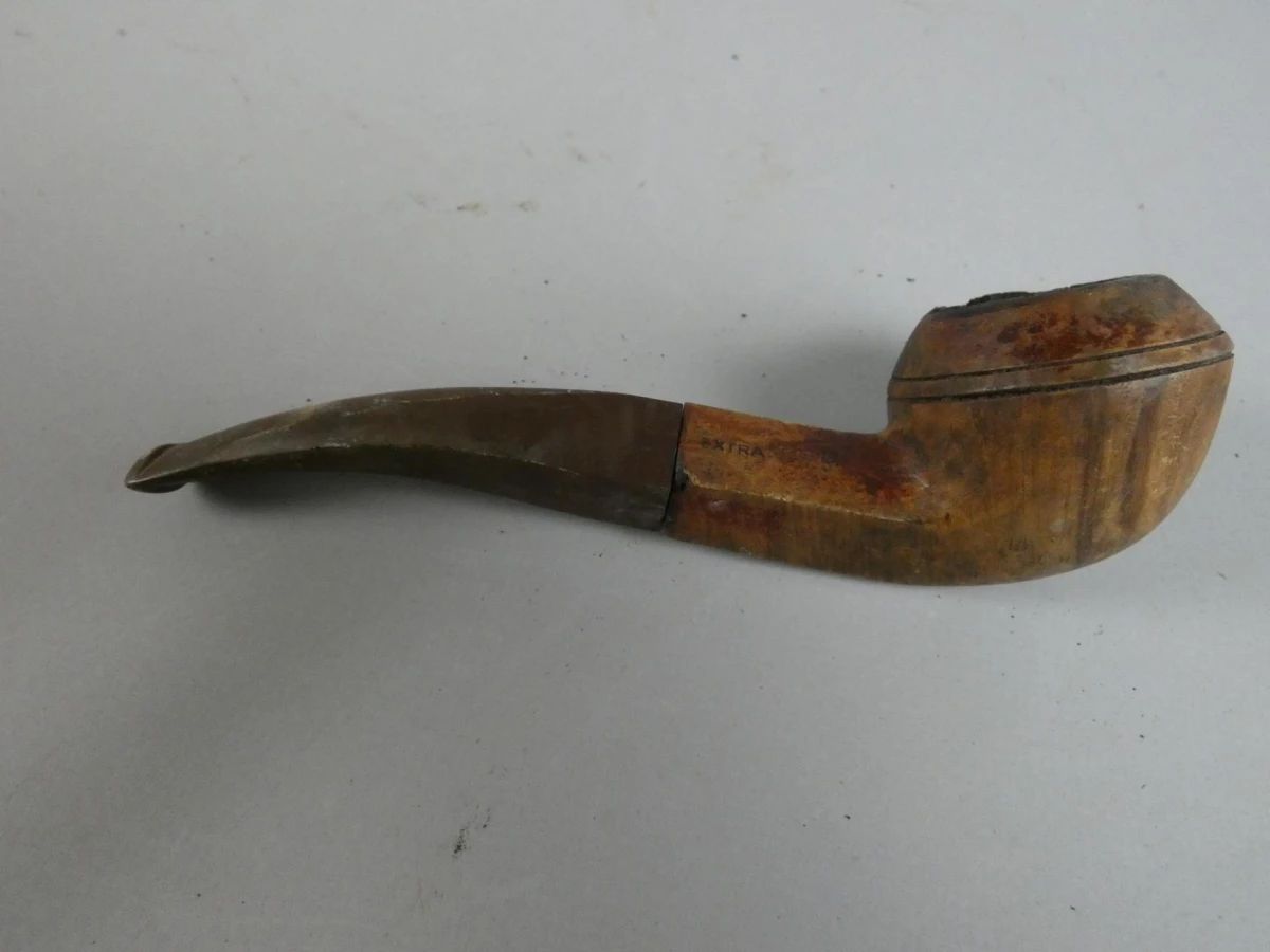 Houten wandrek met tabakspijpen - foto 13