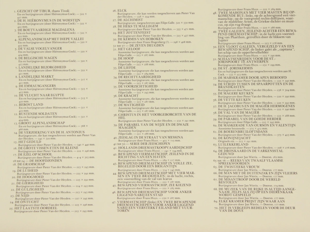 Pieter Bruegel de Oude – De prenten – Mercatorfonds, 1976 - foto 8