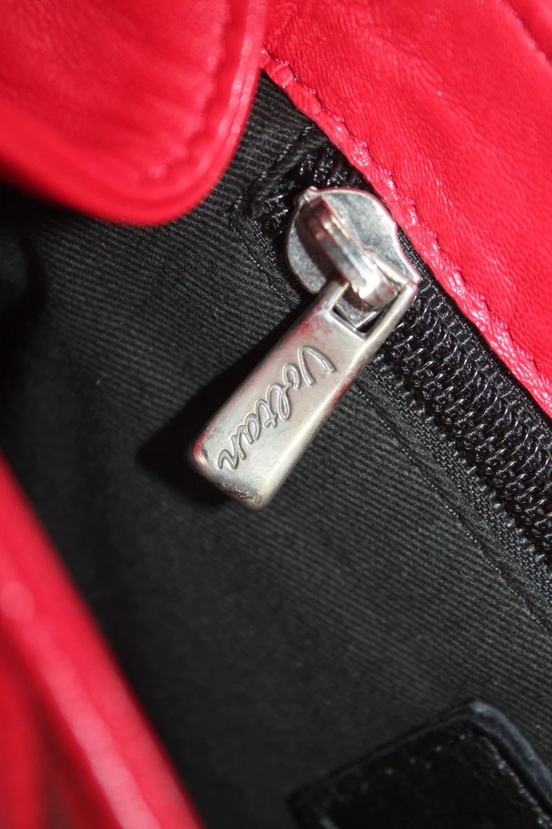 Vintage rode handtas - Voltan - foto 6