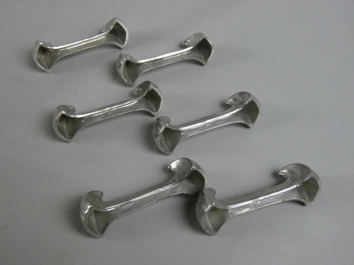 Set van 12 zilverkleurige bestekhouders - foto 3