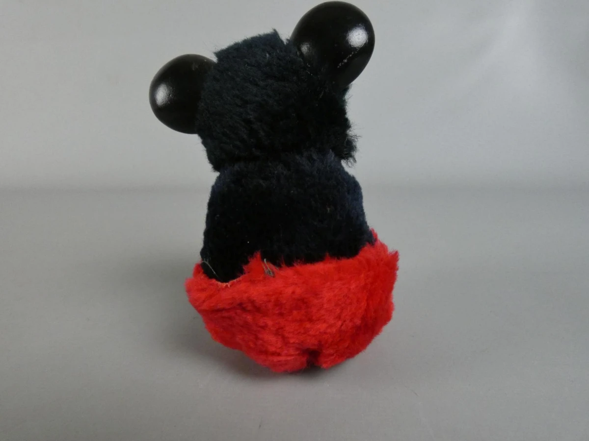 Vintage Mickey Mouse pluche/kunststof figuurtje - foto 3