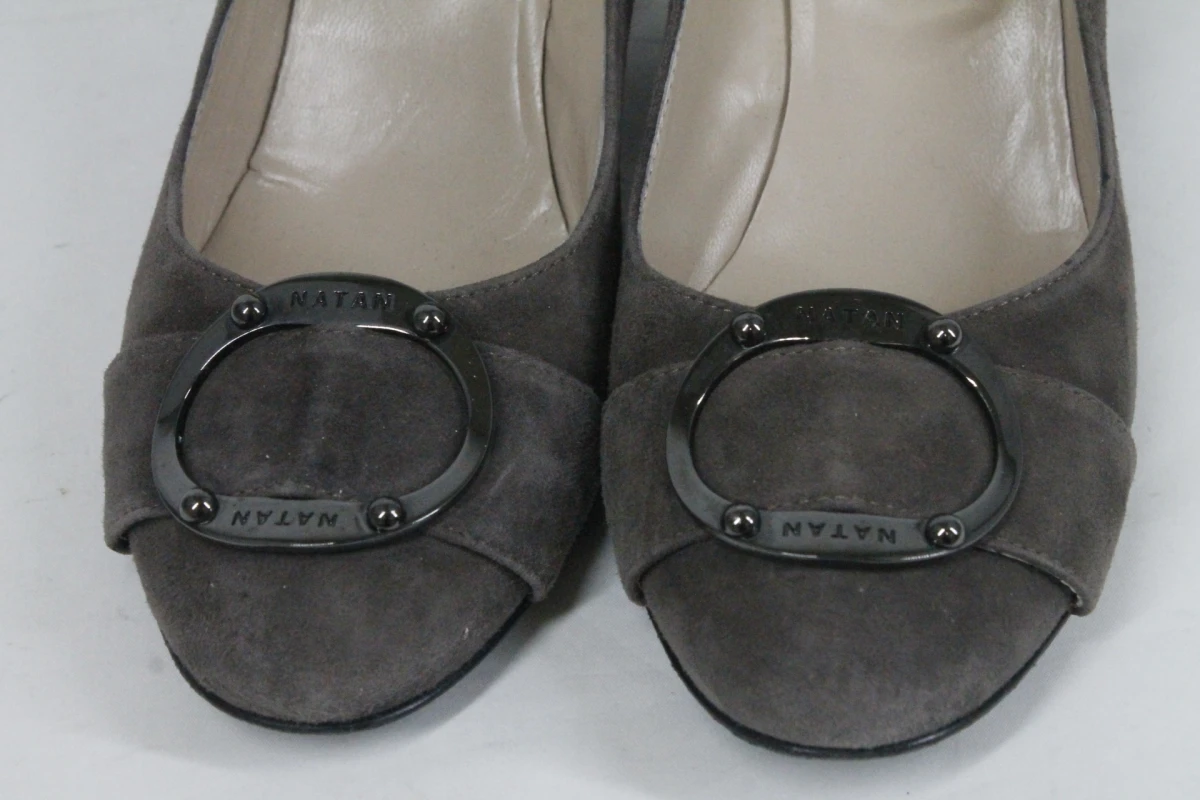 Natan grijze suède pumps - Maat 38 - foto 3