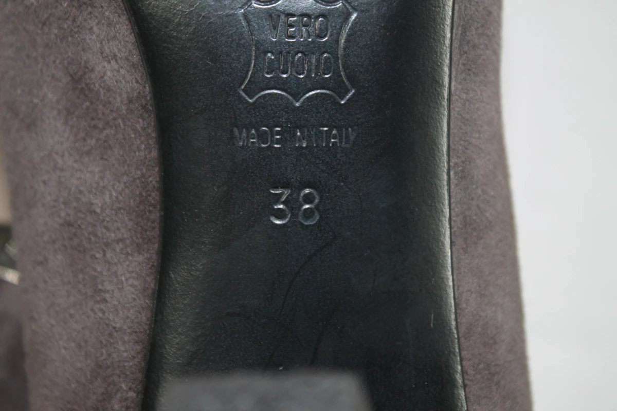 Natan grijze suède pumps - Maat 38 - foto 7