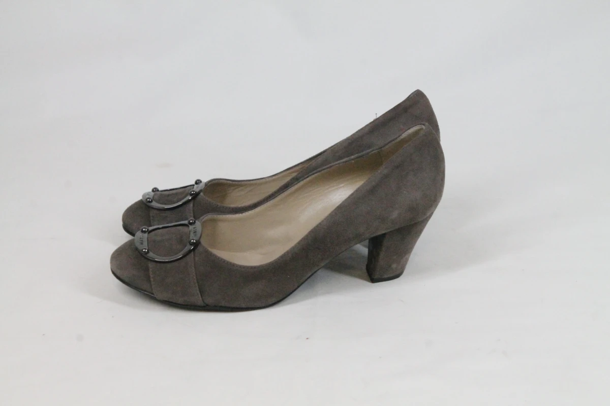Natan grijze suède pumps - Maat 38 - foto 4