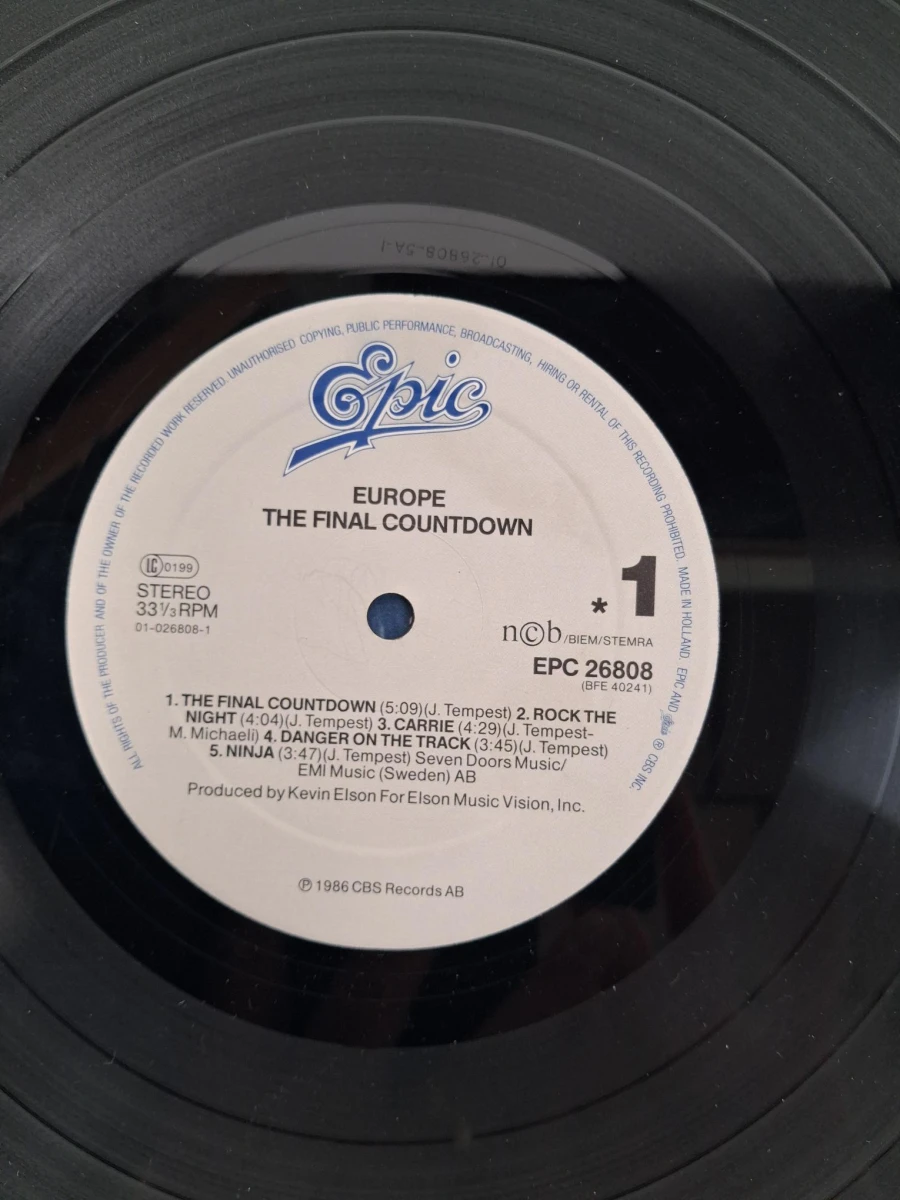 LP : Europe "the final countdown" - foto 5