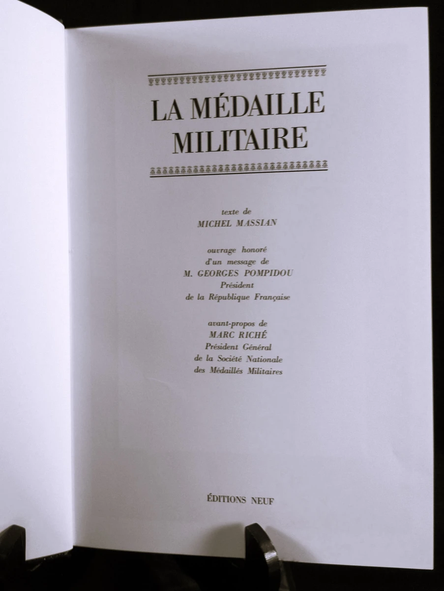 Boek: La Médaille Militaire – Michel Massian – Luxe editie met cassette – Éditions Neuf (1972) 3e druk - foto 7