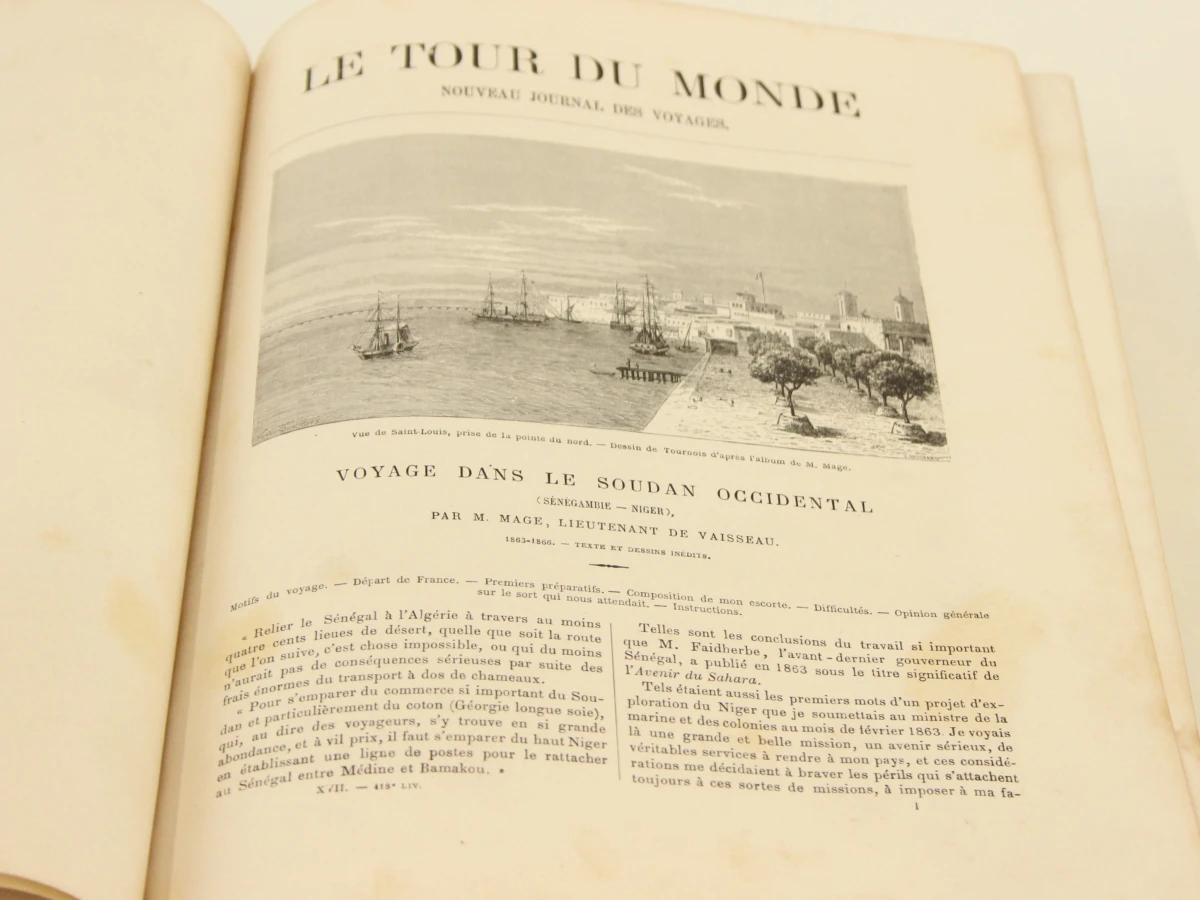 Lot van 2 Le Tour du Monde boeken - 1868 & 1869 - foto 4