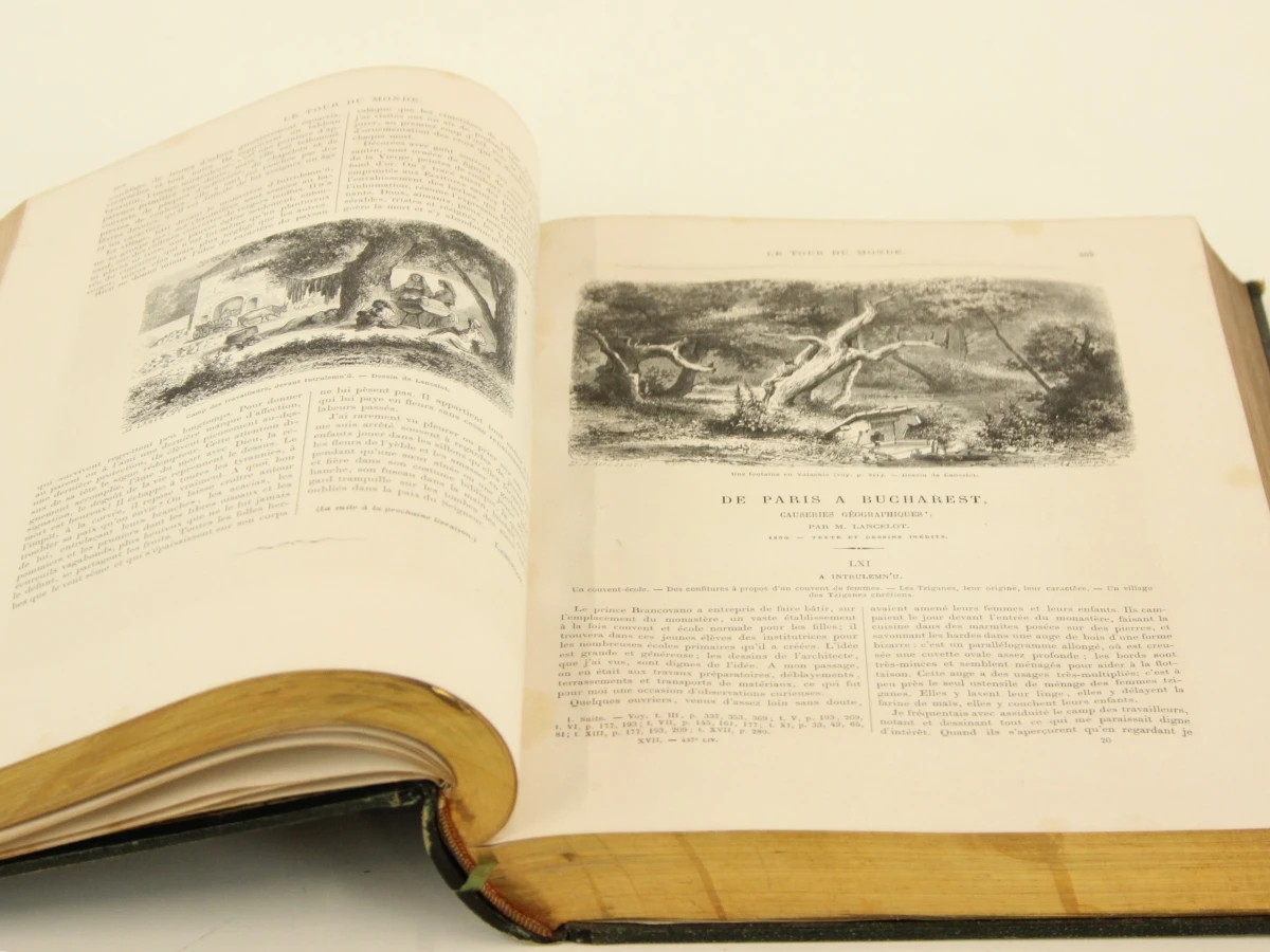 Lot van 2 Le Tour du Monde boeken - 1868 & 1869 - foto 6