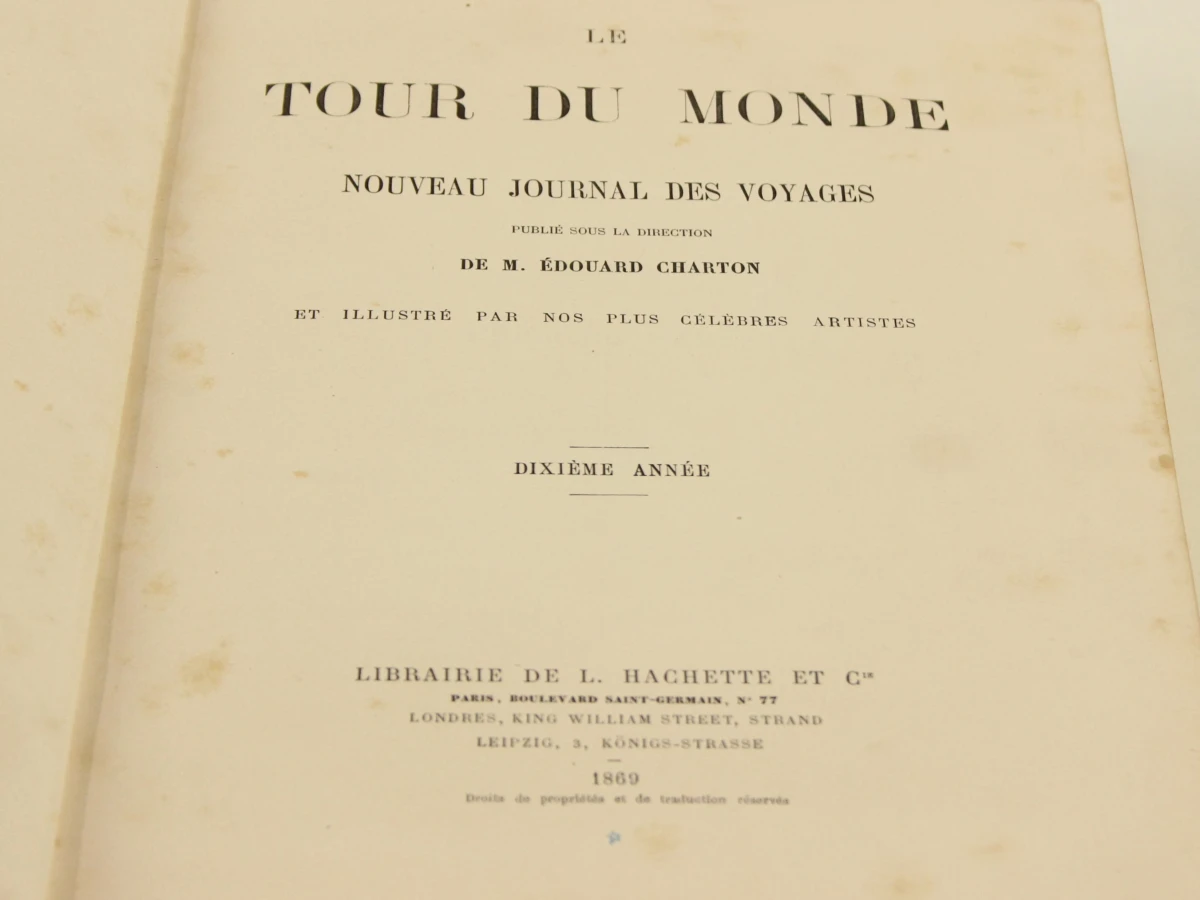 Lot van 2 Le Tour du Monde boeken - 1868 & 1869 - foto 8