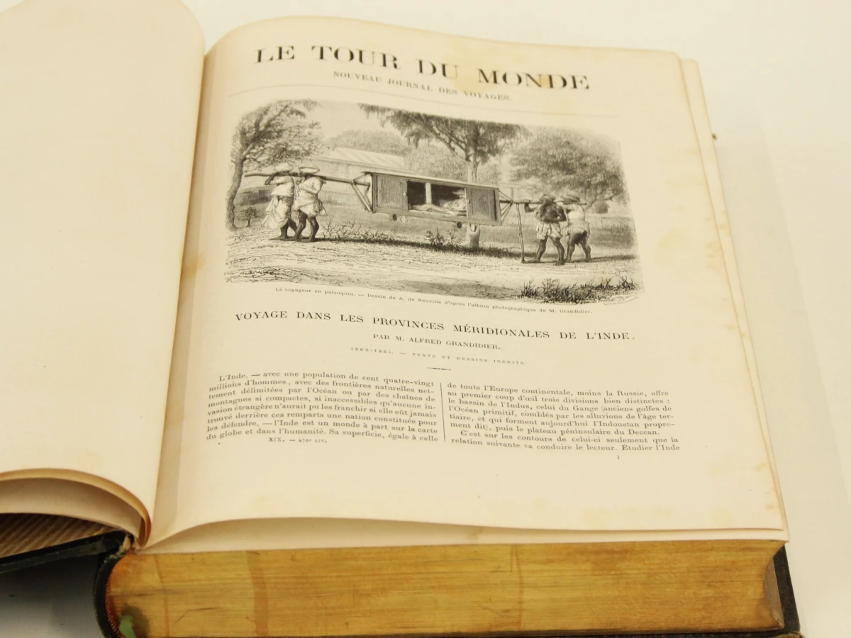 Lot van 2 Le Tour du Monde boeken - 1868 & 1869 - foto 9