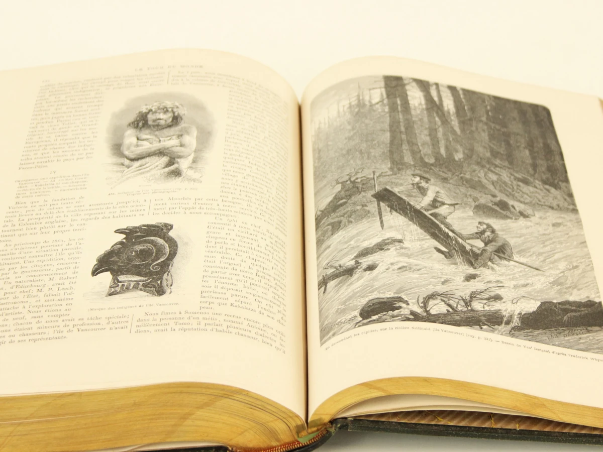 Lot van 2 Le Tour du Monde boeken - 1868 & 1869 - foto 12