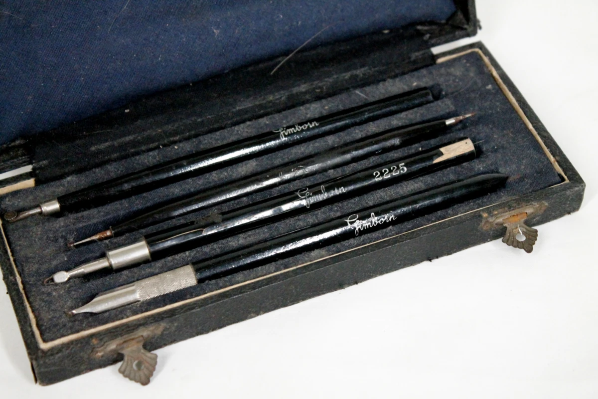 Antieke Technische Tekenpennenset (Gimborn) - foto 2