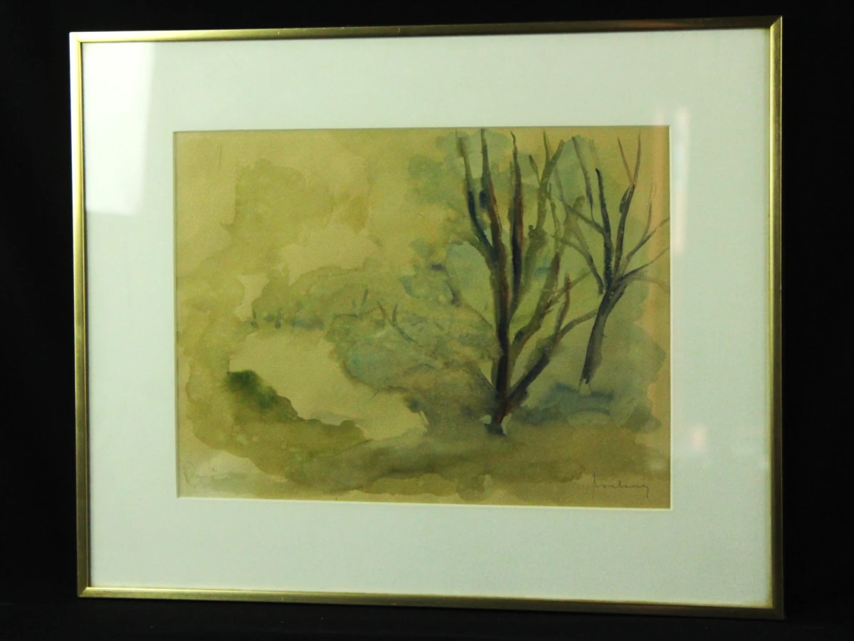 Karel Roelants (1921–1999) aquarel 1987 "Mist" - foto 2