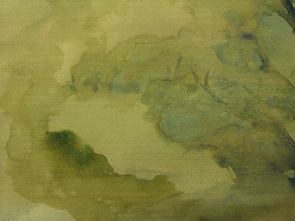 Karel Roelants (1921–1999) aquarel 1987 "Mist" - foto 3
