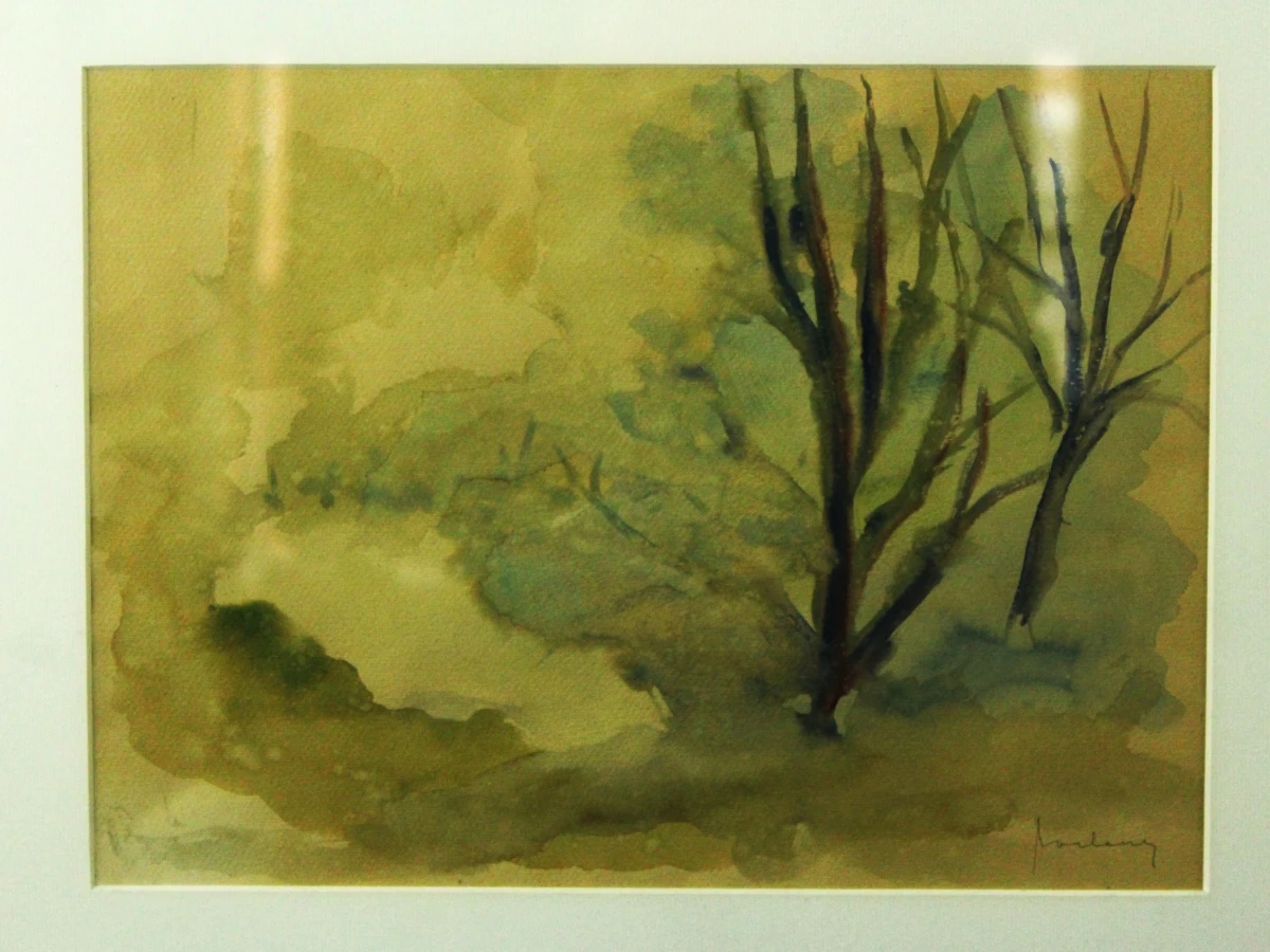 Karel Roelants (1921–1999) aquarel 1987 "Mist" - foto 7
