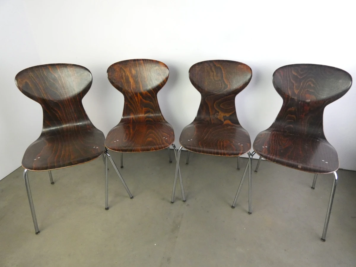 4 Vintage OBO Eromes Stoelen | Nederland | Jaren '60 - foto 26