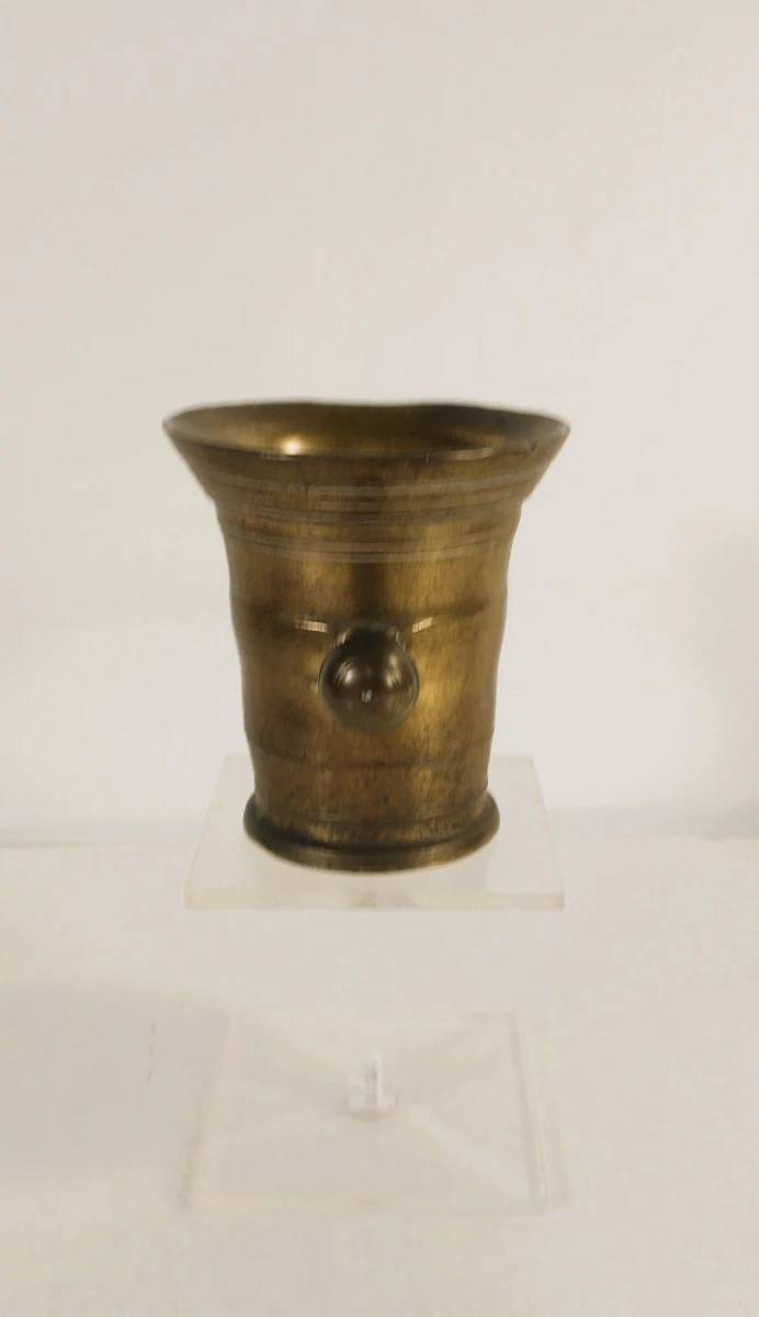 Antieke bronzen vijzel met twee handgrepen - foto 5