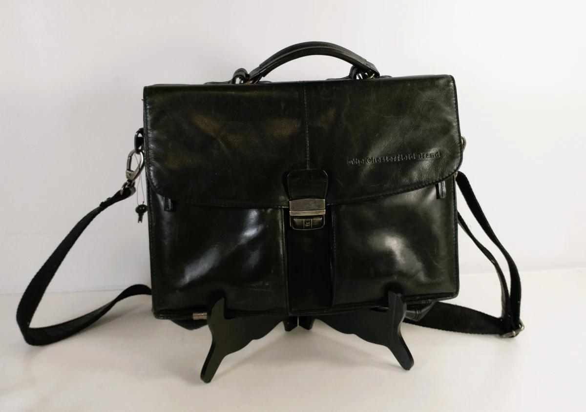 The Chesterfield Brand leren aktetas met schouderriem - foto 10
