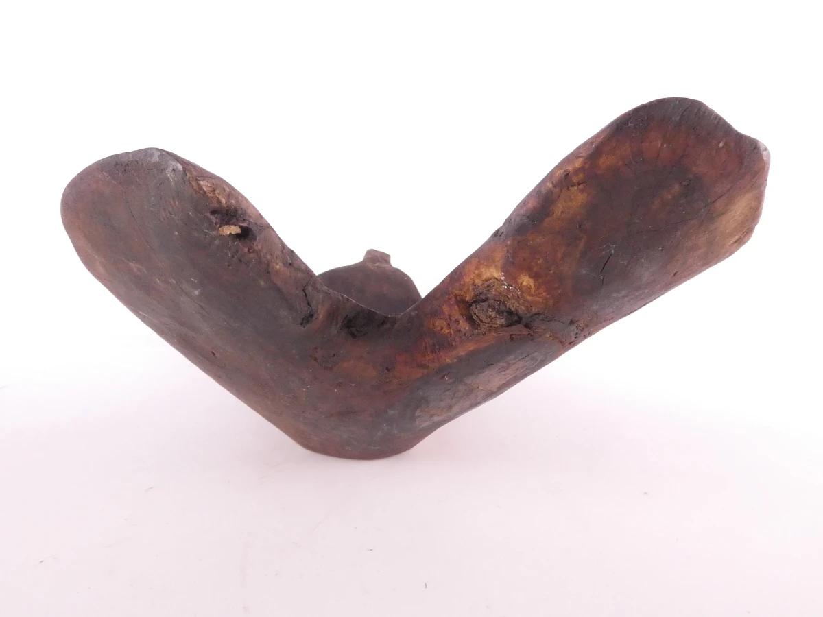 Vintage handgesneden houten trog - foto 4