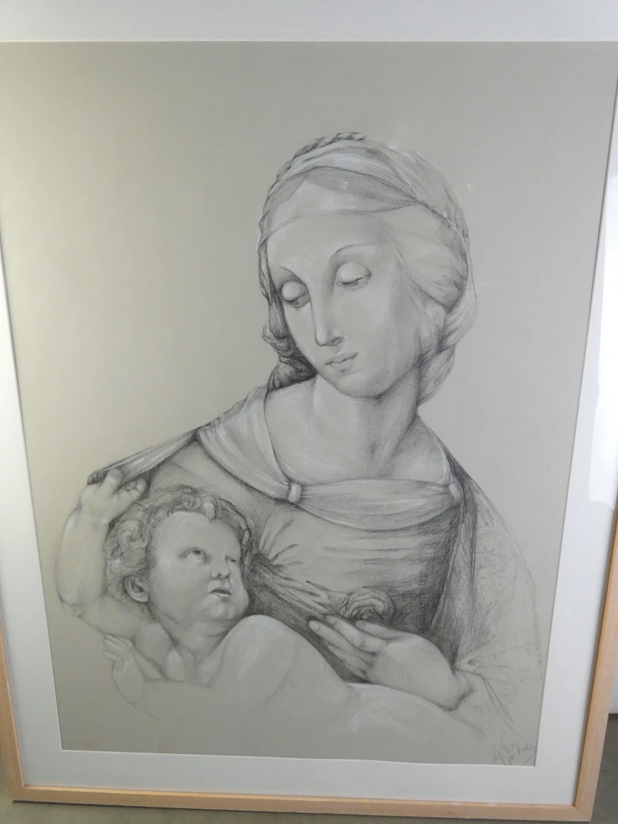 Moeder met kind - Renaissance stijl - foto 2