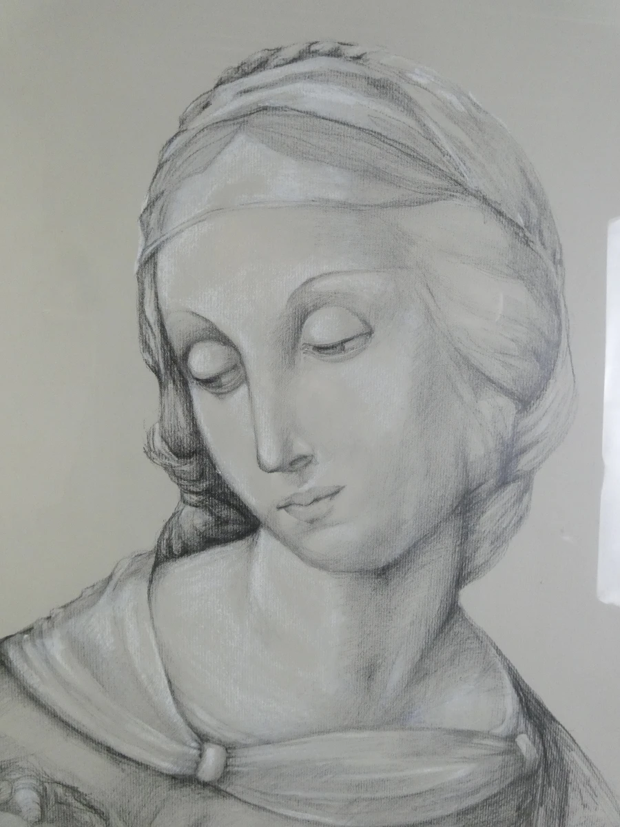 Moeder met kind - Renaissance stijl - foto 3