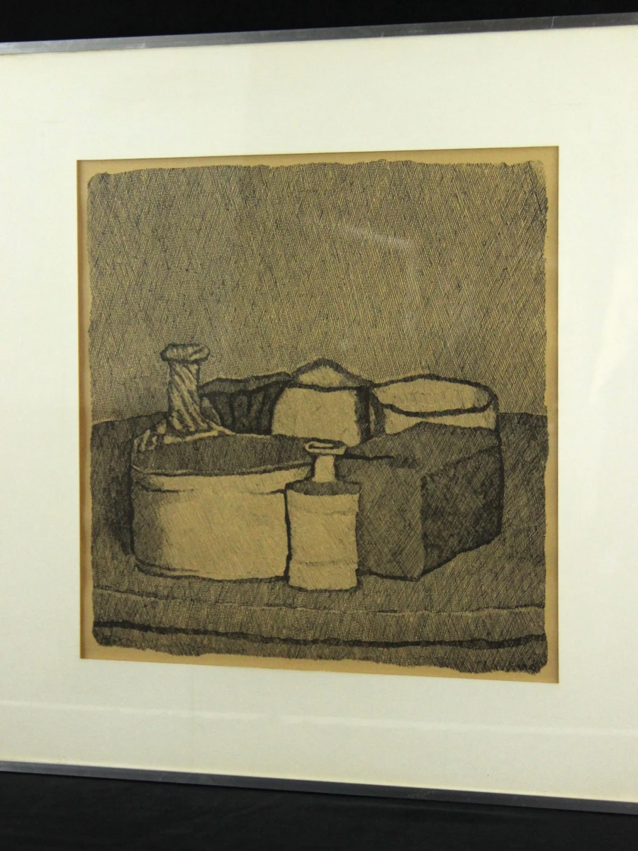 Vintage lithografische reproductie naar Giorgio Morandi - foto 2
