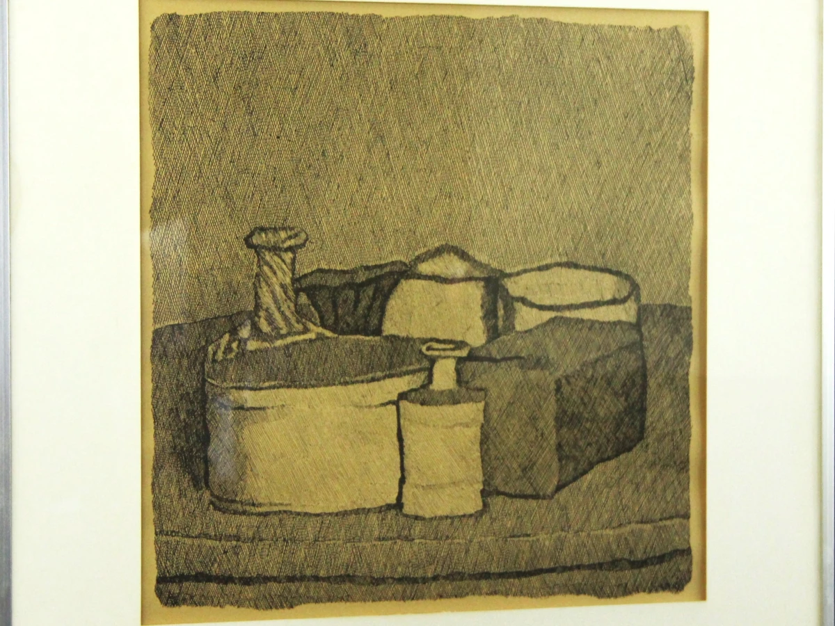 Vintage lithografische reproductie naar Giorgio Morandi - foto 3