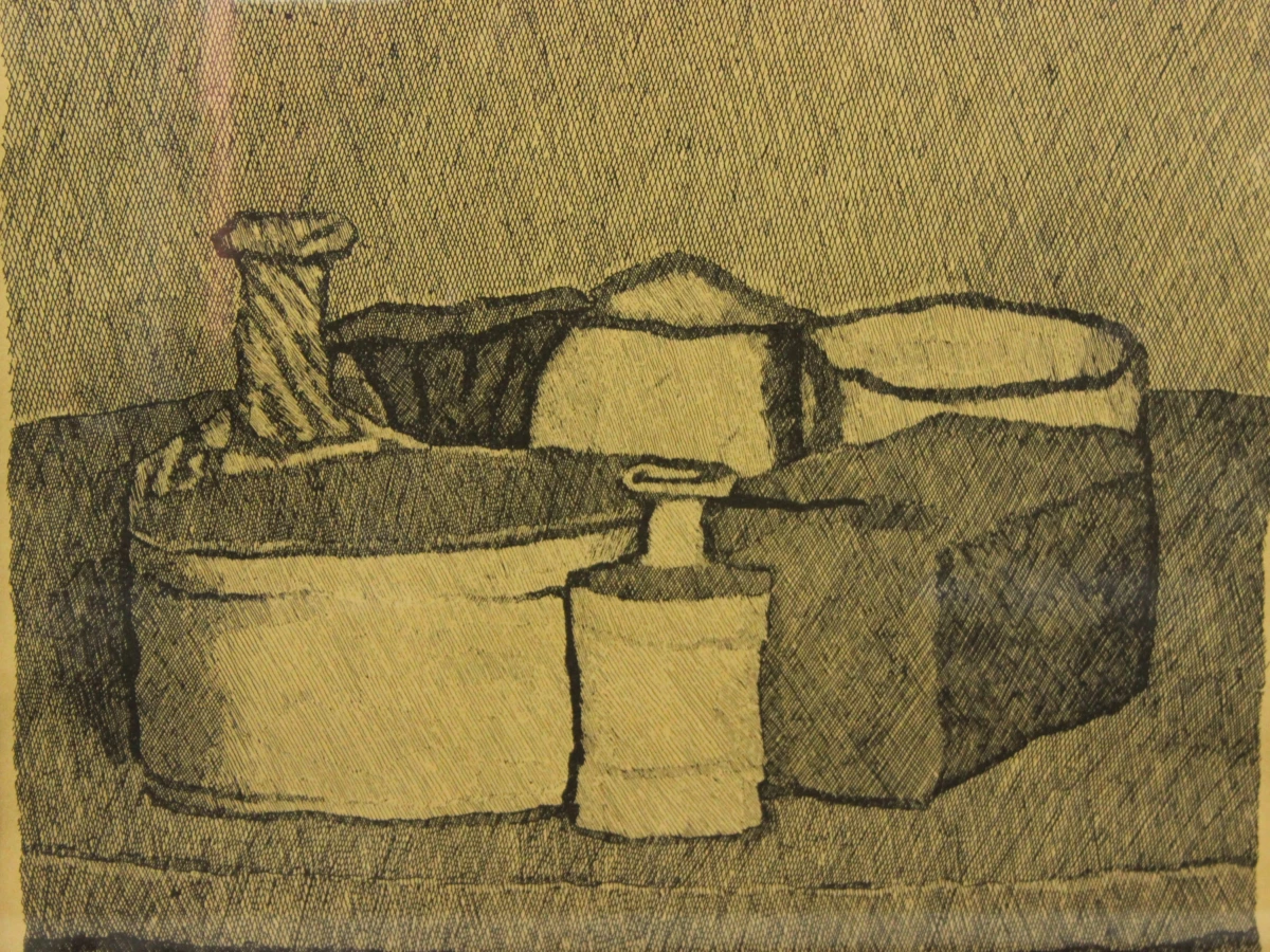 Vintage lithografische reproductie naar Giorgio Morandi - foto 4