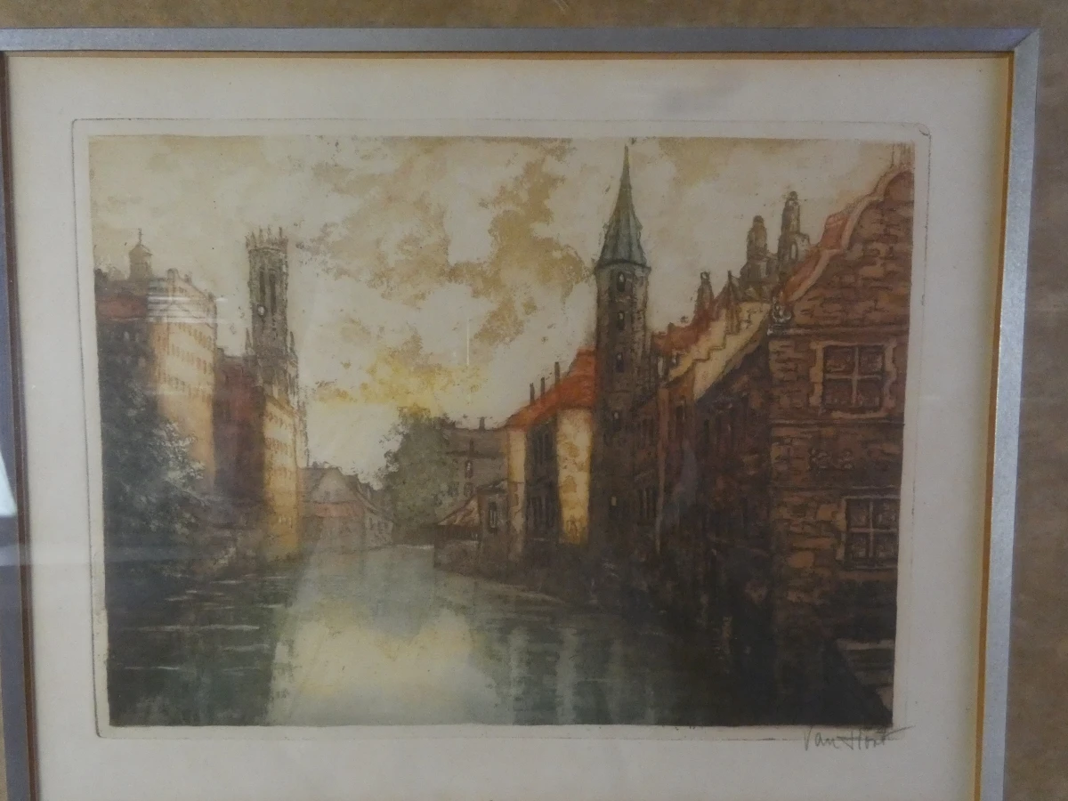 Paar vintage kleuretsen van historisch Brugge - Alfred Van Neste - foto 19