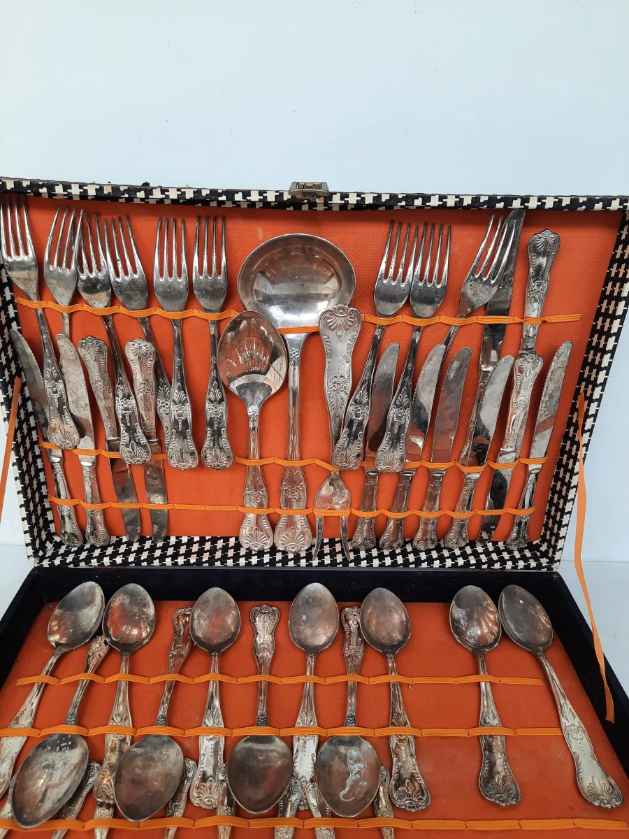 Klassiek Verzilverd Luxe Bestek (Met Certificaat) – Italiaans Vintage