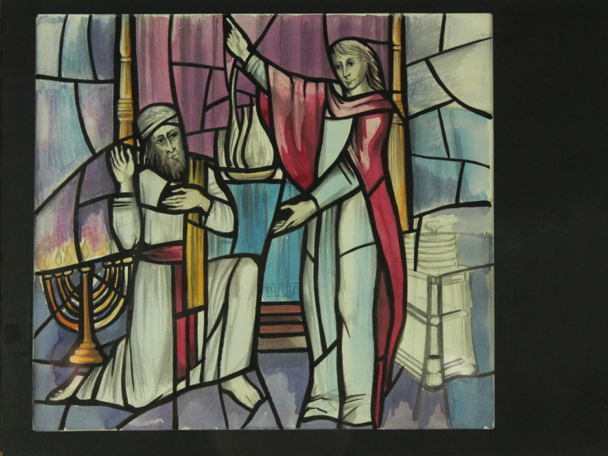 Ria Hendrix (°1951) – voorontwerp glasramen Sint-Janskerk, Sint-Niklaas - foto 4
