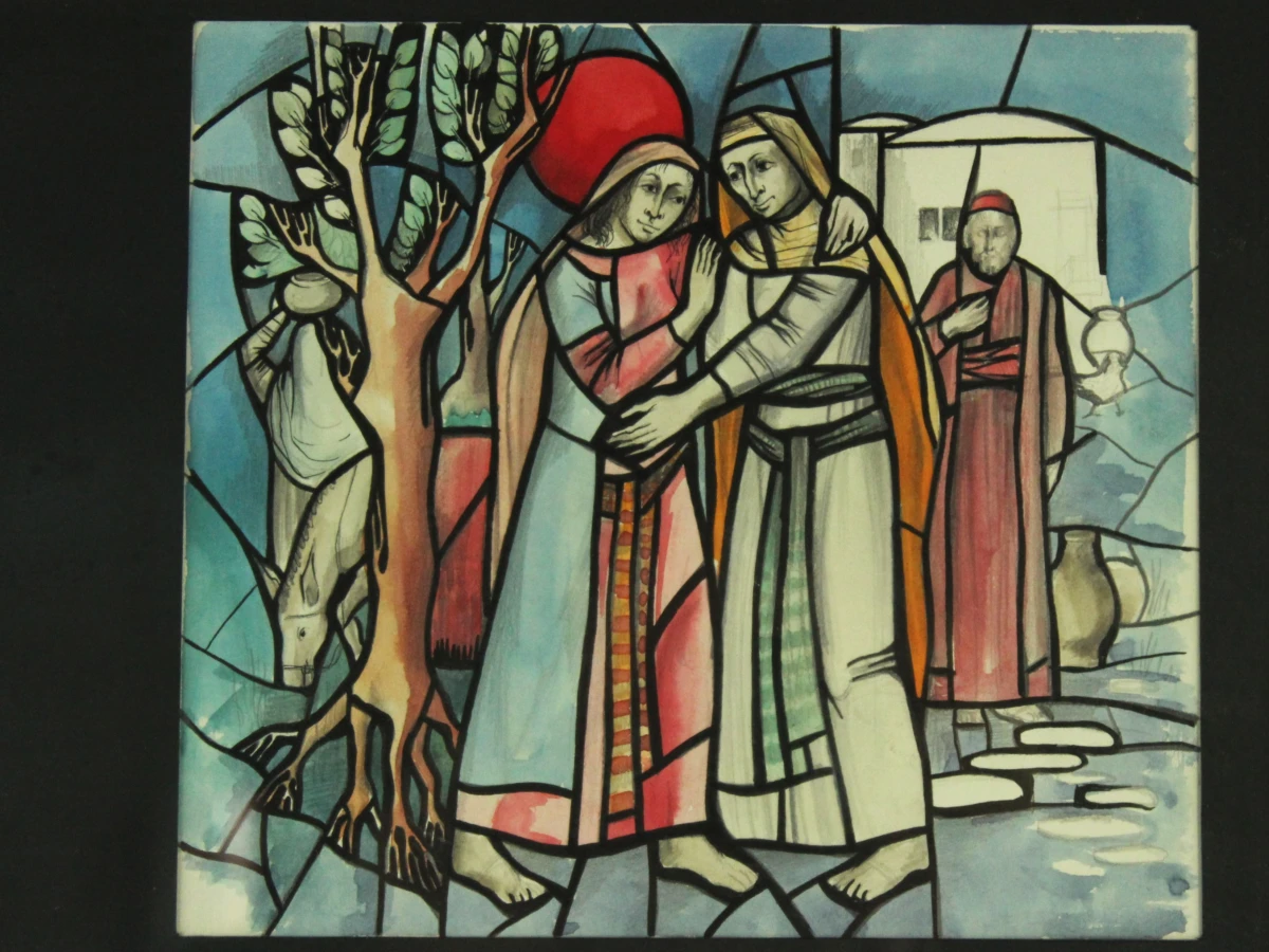 Ria Hendrix (°1951) – voorontwerp glasramen Sint-Janskerk, Sint-Niklaas - foto 5