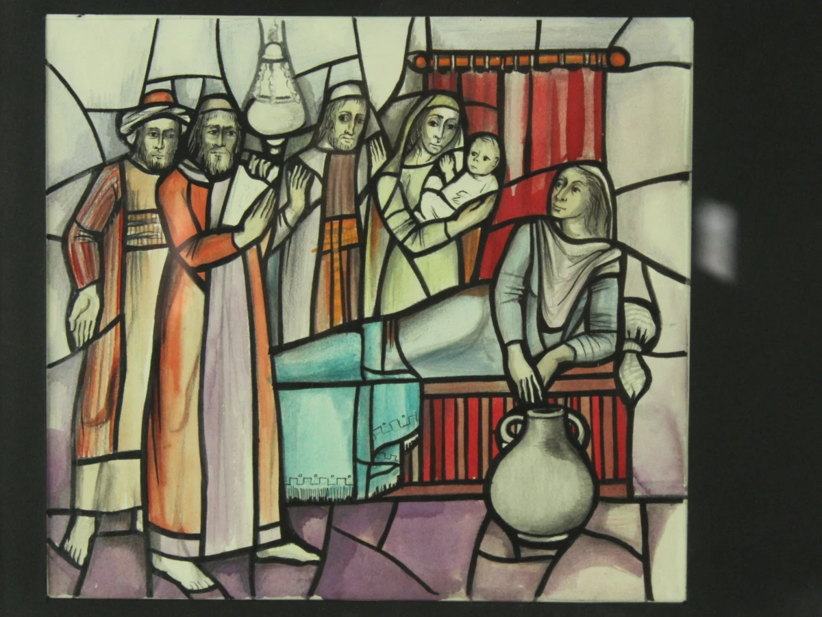 Ria Hendrix (°1951) – voorontwerp glasramen Sint-Janskerk, Sint-Niklaas - foto 6