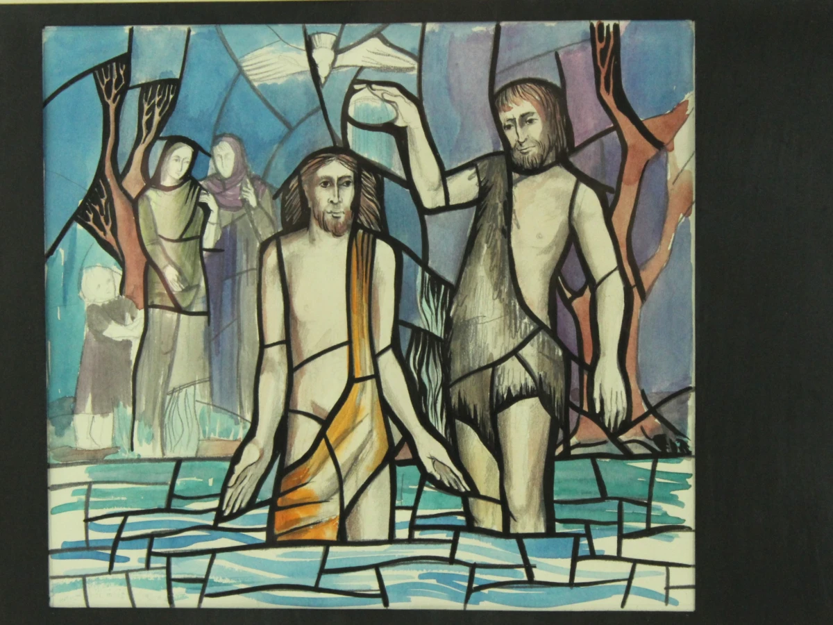 Ria Hendrix (°1951) – voorontwerp glasramen Sint-Janskerk, Sint-Niklaas - foto 8