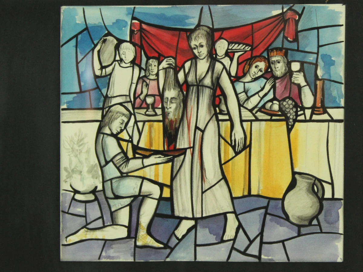 Ria Hendrix (°1951) – voorontwerp glasramen Sint-Janskerk, Sint-Niklaas - foto 9